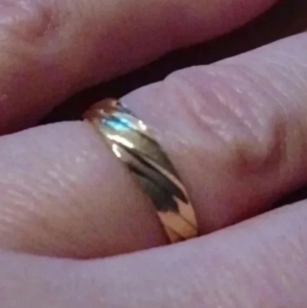 New yellow tone wedding band
